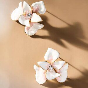 The Pink Reef Orchid Post Earrings NWT
